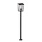 Z-Lite Seoul 4 Light Outdoor Post Mounted Fixture, Black & Clear 571PHXXLS-536P-BK - alternate 2